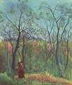 el paseo por el bosque 1890 Henri Rousseau Postimpresionismo Primitivismo ingenuo